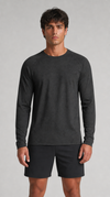 Men's Waffle-Knit Long Sleeve Crew Neck